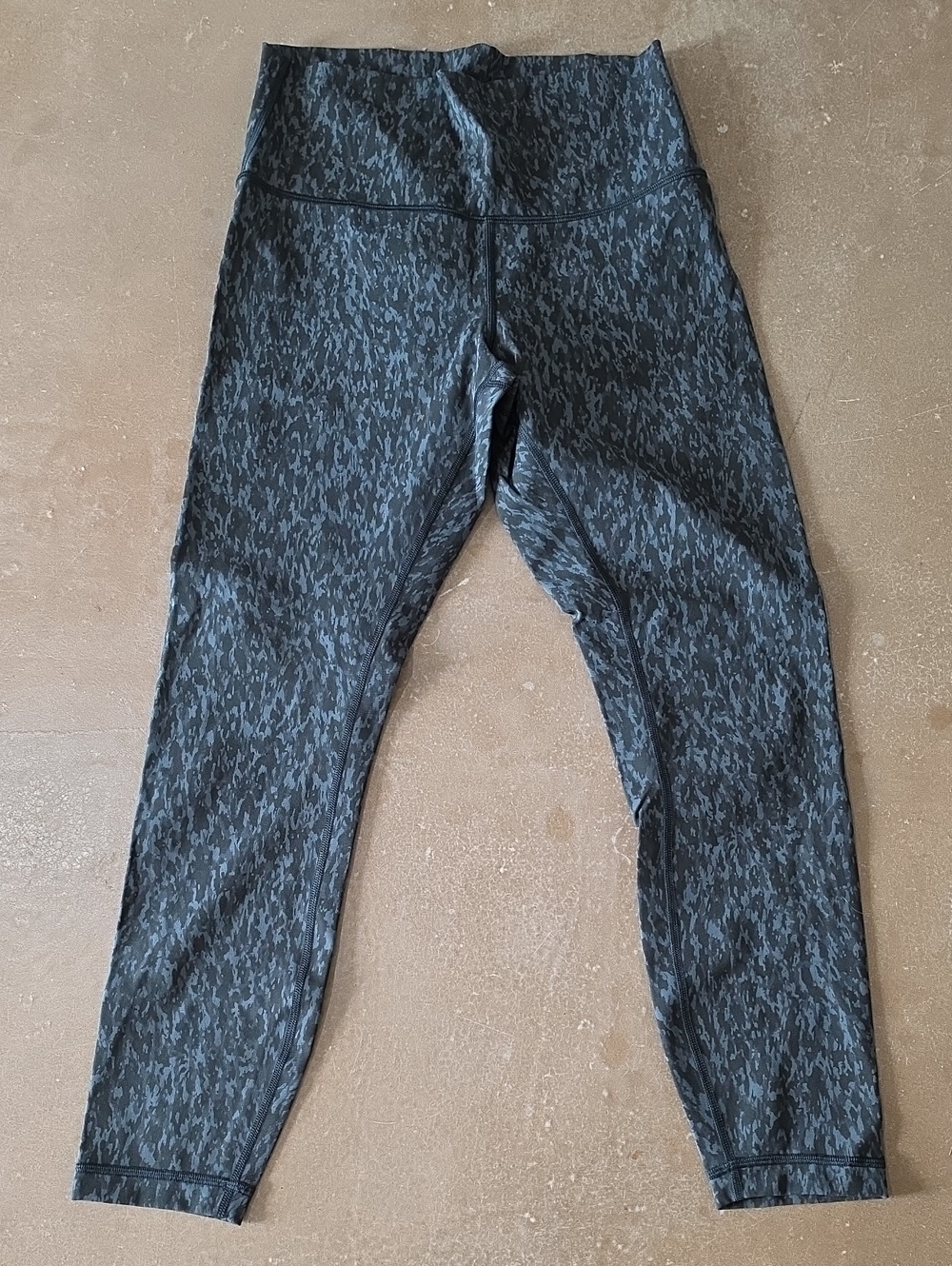 lululemon athletica Grey Black Patterned High-Rise Leggings